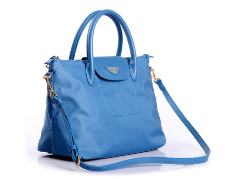 2014 Prada tessuto nylon tote bag BN2106 blue - Click Image to Close
